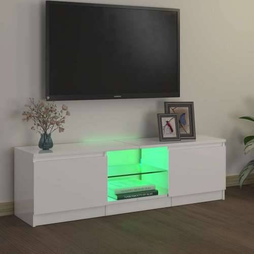 TV ormarić s LED svjetlima visoki sjaj bijeli 120x30x36 cm - Visoko sjajno bijela 120 x 30 x 36 cm 1 Cijena