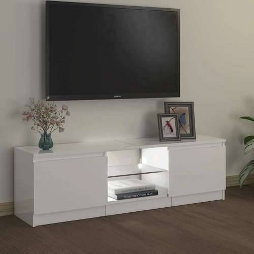 TV ormarić s LED svjetlima visoki sjaj bijeli 120x30x36 cm - Visoko sjajno bijela 120 x 30 x 36 cm 1 Cijena