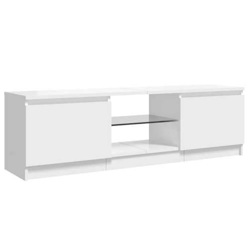 TV ormarić s LED svjetlima visoki sjaj bijeli 120x30x36 cm - Visoko sjajno bijela 120 x 30 x 36 cm 1 Cijena