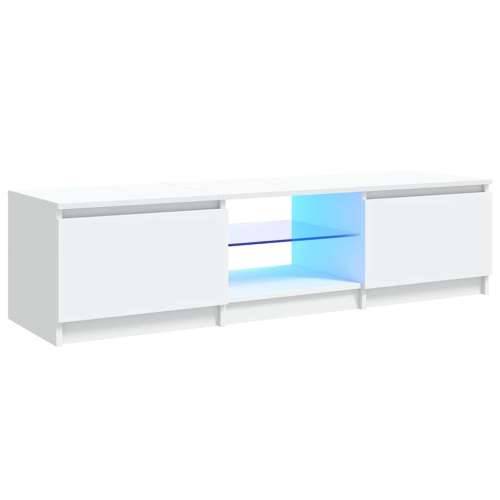TV ormarić s LED svjetlima bijeli 140 x 40 x 36 cm - Bijela 140 x 40 x 36 cm 1 Cijena