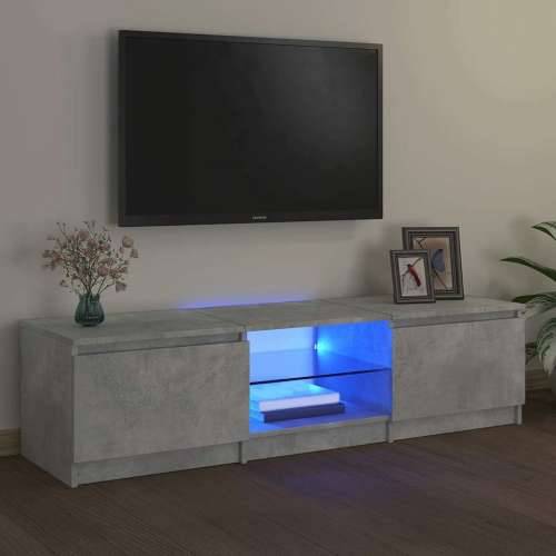 TV ormarić s LED svjetlima siva boja betona 140 x 40 x 36 cm - Beton siva 140 x 40 x 36 cm 1 Cijena