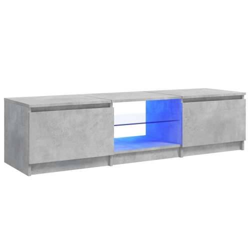 TV ormarić s LED svjetlima siva boja betona 140 x 40 x 36 cm - Beton siva 140 x 40 x 36 cm 1 Cijena
