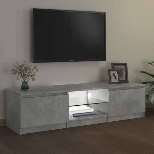 TV ormarić s LED svjetlima siva boja betona 140 x 40 x 36 cm - Beton siva 140 x 40 x 36 cm 1 Cijena