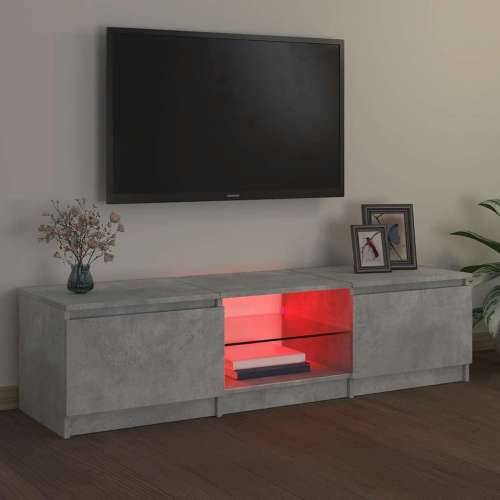 TV ormarić s LED svjetlima siva boja betona 140 x 40 x 36 cm - Beton siva 140 x 40 x 36 cm 1 Cijena