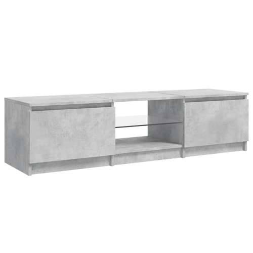 TV ormarić s LED svjetlima siva boja betona 140 x 40 x 36 cm - Beton siva 140 x 40 x 36 cm 1 Cijena