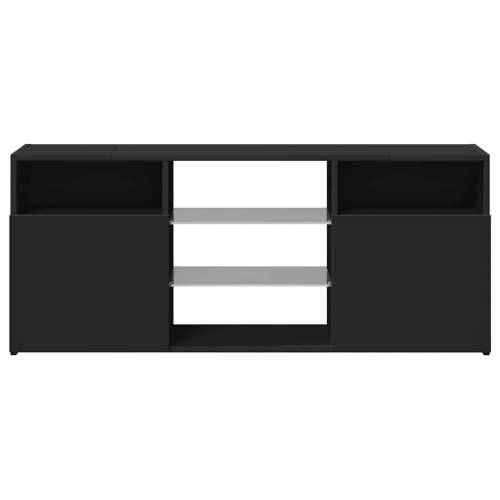 TV ormarić s LED svjetlima crni 120 x 30 x 50 cm - Crna 1 Cijena