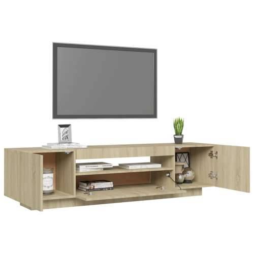 TV ormarić s LED svjetlima boja hrasta sonome 160 x 35 x 40 cm - sonoma hrast 1 Cijena