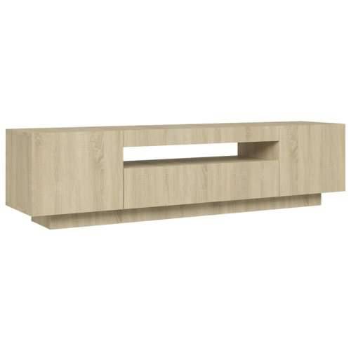 TV ormarić s LED svjetlima boja hrasta sonome 160 x 35 x 40 cm - sonoma hrast 1 Cijena