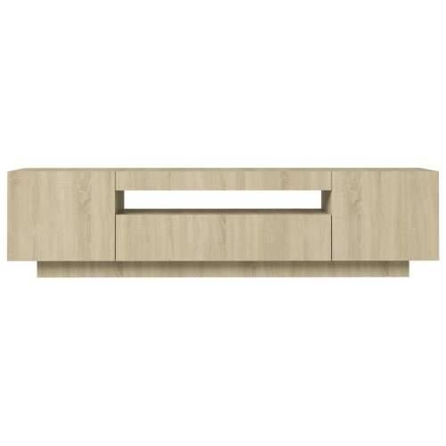 TV ormarić s LED svjetlima boja hrasta sonome 160 x 35 x 40 cm - sonoma hrast 1 Cijena