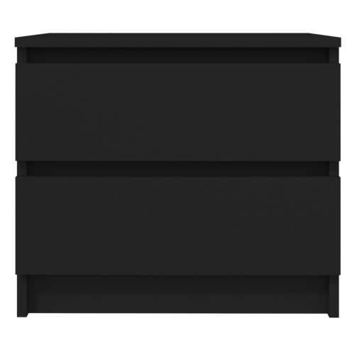 Noćni ormarić crni 50 x 39 x 43,5 cm od konstruiranog drva - Crna 1 Cijena