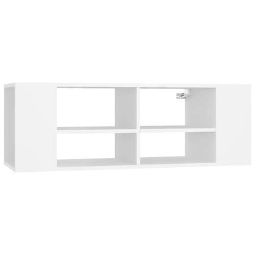 Zidni TV ormarić bijeli 102 x 35 x 35 cm konstruirano drvo - Bijela 1 Cijena