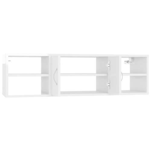 Zidna polica visoki sjaj bijela 102x30x29 cm konstruirano drvo - Visoko sjajno bijela 1 Cijena