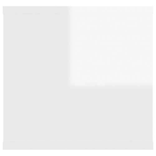 Zidna polica visoki sjaj bijela 102x30x29 cm konstruirano drvo - Visoko sjajno bijela 1 Cijena