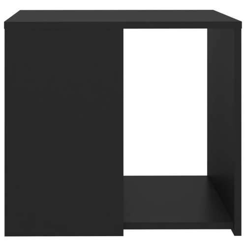 Bočni stolić crni 50 x 50 x 45 cm konstruirano drvo - Crna 1 Cijena
