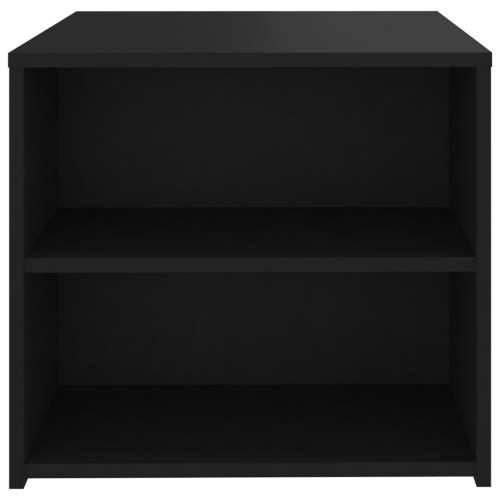 Bočni stolić crni 50 x 50 x 45 cm konstruirano drvo - Crna 1 Cijena