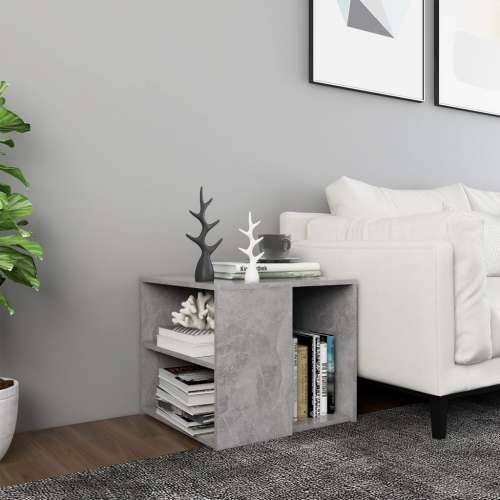 Bočni stolić siva boja betona 50 x 50 x 45 cm konstruirano drvo - Beton siva 1 Cijena