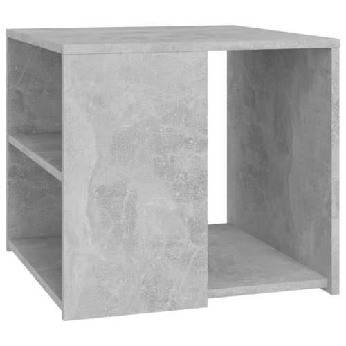 Bočni stolić siva boja betona 50 x 50 x 45 cm konstruirano drvo - Beton siva 1 Cijena