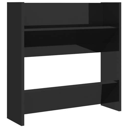 Zidni ormarići za cipele 4 kom sjajni crni 60x18x60 cm drveni - visoko sjajno crna 4 60 cm 1 Cijena
