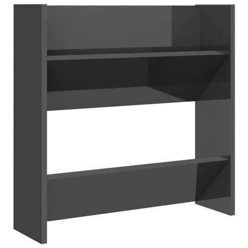 Zidni ormarić za cipele visoki sjaj sivi 60 x 18 x 60 cm drveni - visoko sjajno siva 1 60 cm Cijena