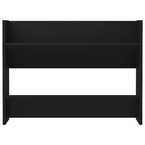 Zidni ormarić za cipele crni 80 x 18 x 60 cm konstruirano drvo - Crna 1 60 cm 80 cm Cijena