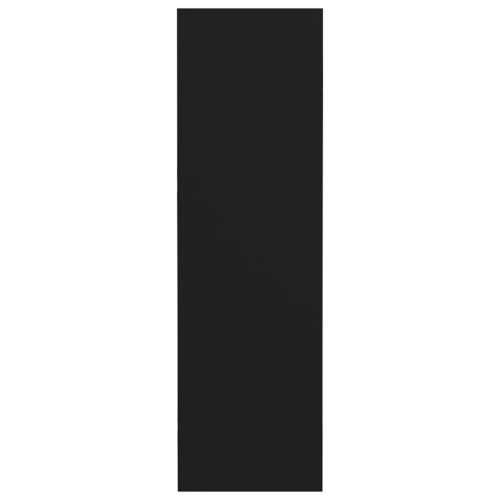 Zidni ormarić za cipele crni 80 x 18 x 60 cm konstruirano drvo - Crna 1 60 cm 80 cm Cijena