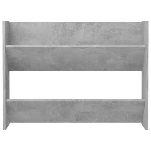 Zidni ormarić za cipele siva boja betona 80 x 18 x 60 cm drveni - Beton siva 1 60 cm 80 cm Cijena