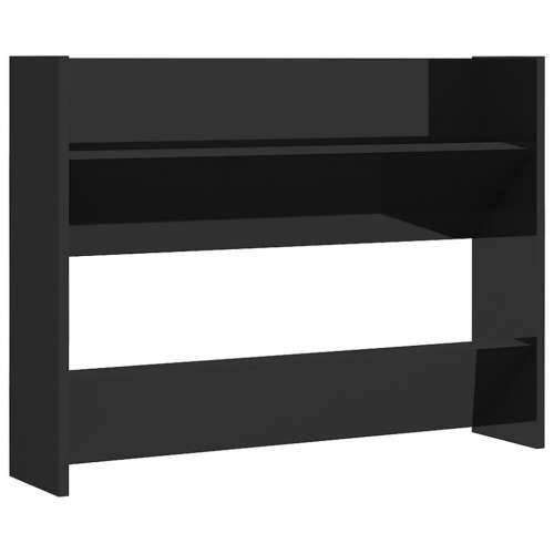 Zidni ormarić za cipele sjajni crni 80 x 18 x 60 cm drveni - visoko sjajno crna 1 60 cm 80 cm Cijena