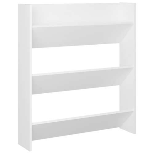 Zidni ormarić za cipele bijeli 80x18x90 cm konstruirano drvo - Bijela 1 90 cm 80 cm Cijena