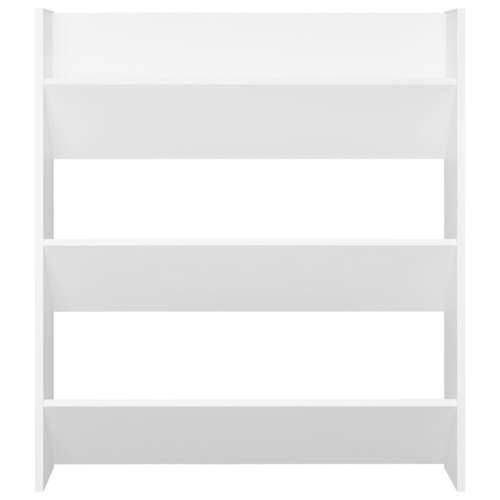 Zidni ormarić za cipele bijeli 80x18x90 cm konstruirano drvo - Bijela 1 90 cm 80 cm Cijena