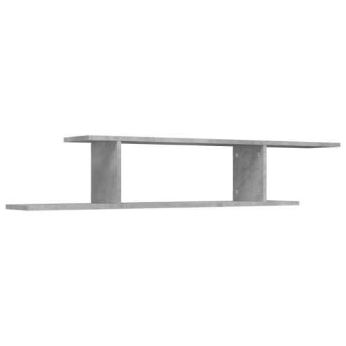Zidna TV polica boja betona 125 x 18 x 23 cm konstruirano drvo - Beton siva 1 Cijena