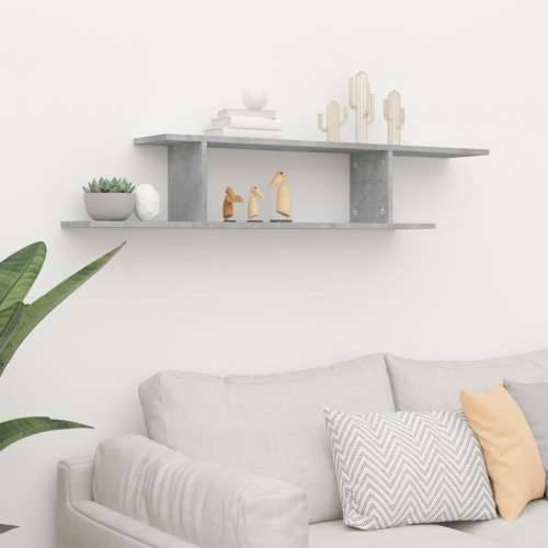 Zidna TV polica boja betona 125 x 18 x 23 cm konstruirano drvo - Beton siva 1 Cijena