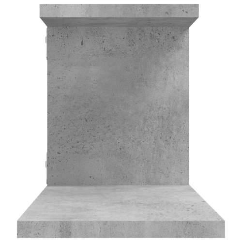Zidna TV polica boja betona 125 x 18 x 23 cm konstruirano drvo - Beton siva 1 Cijena