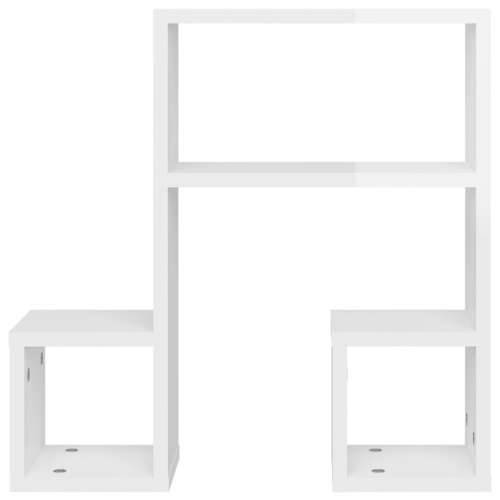 Zidne police 2 kom sjajne bijele 50x15x50 cm konstruirano drvo - Visoko sjajno bijela 2 1 Cijena