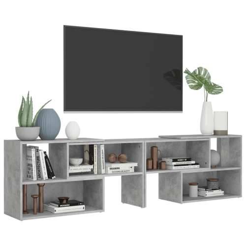 TV ormarić boja betona 149 x 30 x 52 cm konstruirano drvo - Beton siva 1 149 cm Cijena
