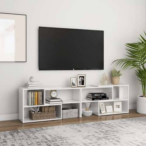 TV ormarić sjajni bijeli 149 x 30 x 52 cm konstruirano drvo - Visoko sjajno bijela 1 149 cm Cijena