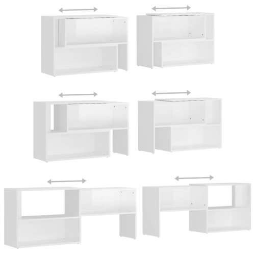 TV ormarić sjajni bijeli 149 x 30 x 52 cm konstruirano drvo - Visoko sjajno bijela 1 149 cm Cijena