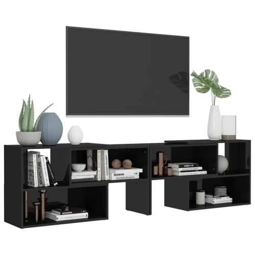TV ormarić visoki sjaj crni 149 x 30 x 52 cm konstruirano drvo - visoko sjajno crna 1 149 cm Cijena