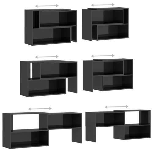 TV ormarić visoki sjaj sivi 149 x 30 x 52 cm konstruirano drvo - visoko sjajno siva 1 149 cm Cijena