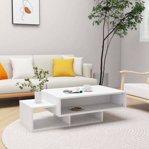 Stolić za kavu bijeli 105 x 55 x 32 cm od konstruiranog drva - Bijela 1 Cijena