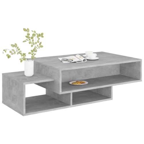 Stolić za kavu boja betona 105 x 55 x 32 cm konstruirano drvo - Beton siva 1 Cijena