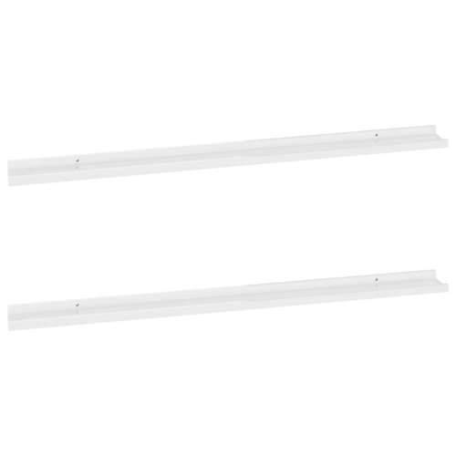 Zidne police 2 kom visoki sjaj bijele 115 x 9 x 3 cm - Visoko sjajno bijela 115 x 9 x 3 cm 2 1 Cijena