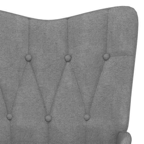 Stolica za ljuljanje od tkanine tamnosiva Cijena