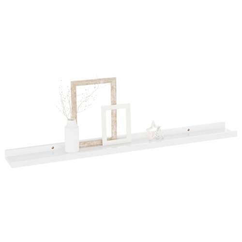 Zidne police 2 kom visoki sjaj bijele 80 x 9 x 3 cm - Visoko sjajno bijela 80 x 9 x 3 cm 2 1 Cijena