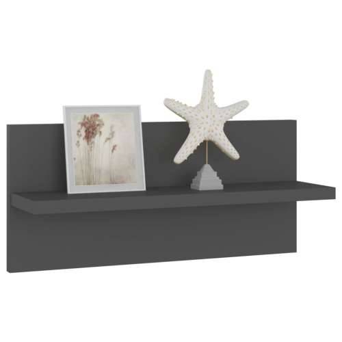 Zidne police 4 kom sive 40 x 11,5 x 18 cm od konstruiranog drva - Siva 4 1 Cijena
