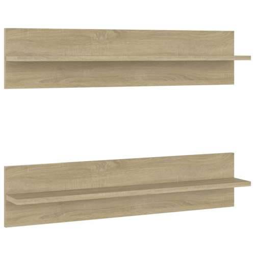 Zidne police 2 kom boja hrasta sonome 80x11,5x18 cm od iverice - sonoma hrast 2 1 Cijena