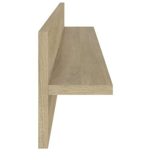 Zidne police 2 kom boja hrasta sonome 80x11,5x18 cm od iverice - sonoma hrast 2 1 Cijena