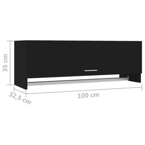Ormar crni 100 x 32,5 x 35 cm od konstruiranog drva - Crna 100 x 32.5 x 35 cm 1 Cijena