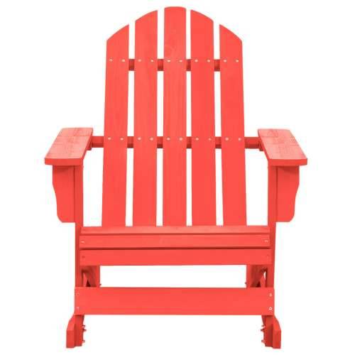 Vrtna stolica za ljuljanje Adirondack masivna jelovina crvena Cijena