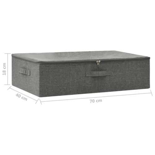 Kutija za pohranu od tkanine 70 x 40 x 18 cm antracit - Antracit 1 Cijena