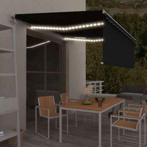 Automatska tenda s roletom i senzorom LED 4 x 3 m antracit  - Antracit 4 x 3 m 1 Cijena